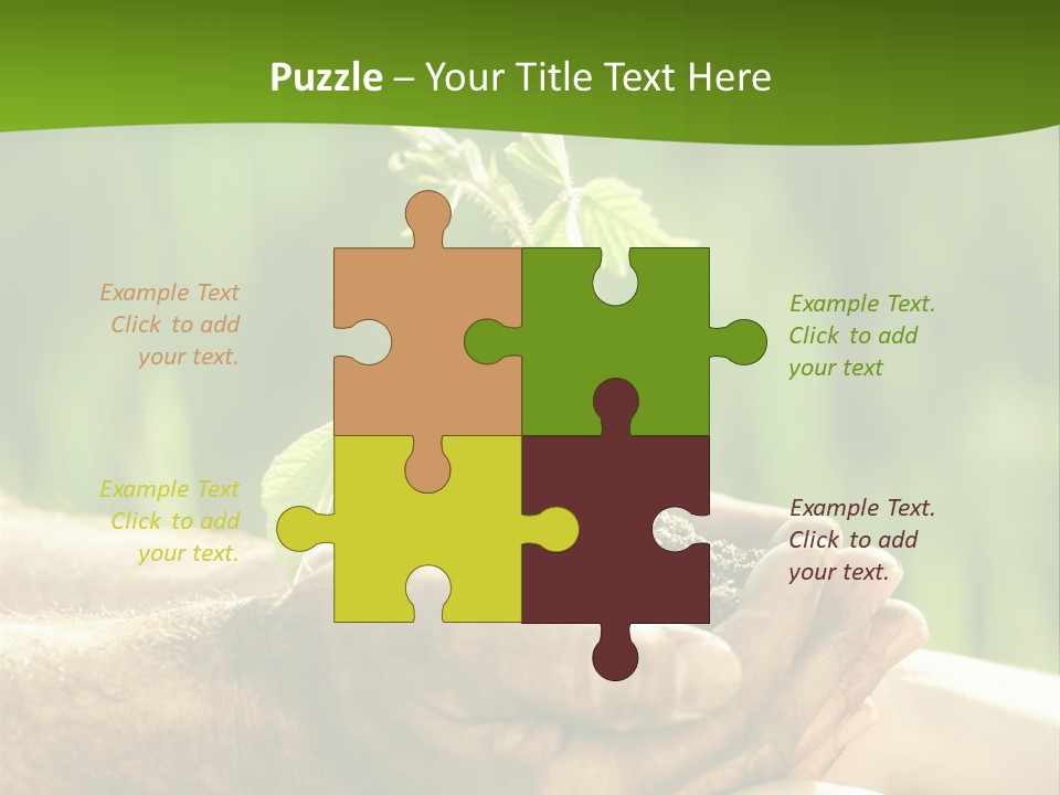 Spring Close Up Blur PowerPoint Template