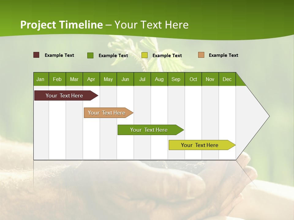 Spring Close Up Blur PowerPoint Template