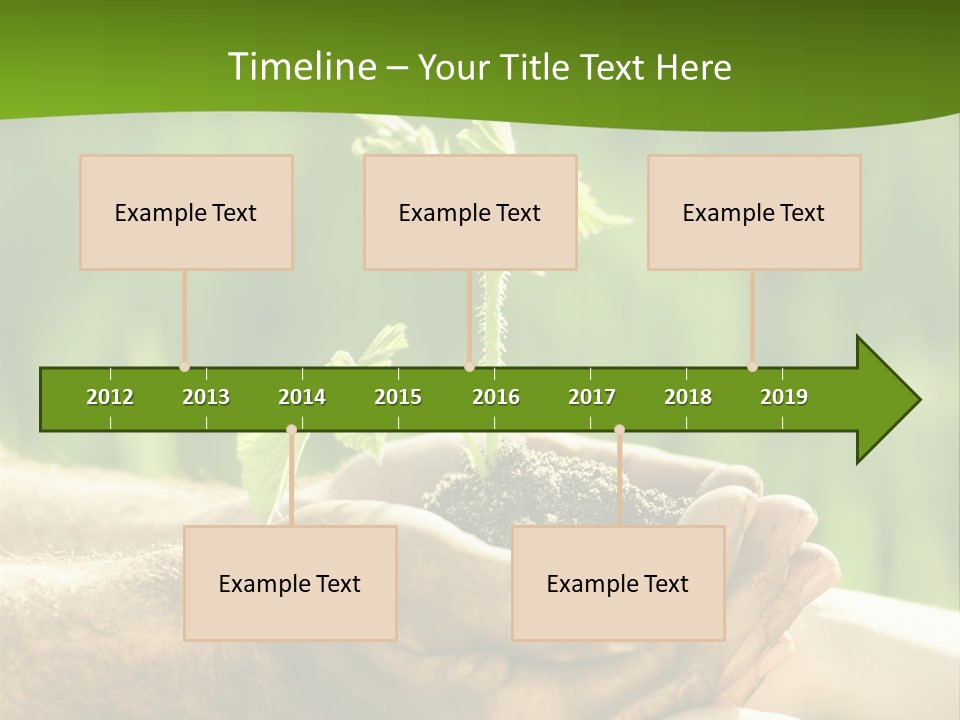 Spring Close Up Blur PowerPoint Template