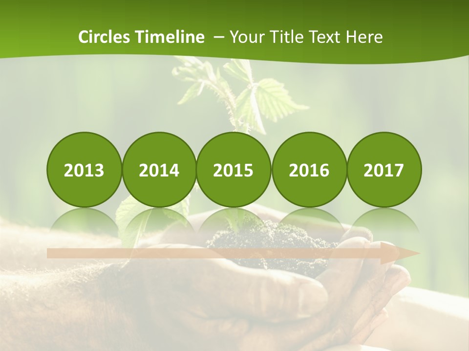 Spring Close Up Blur PowerPoint Template