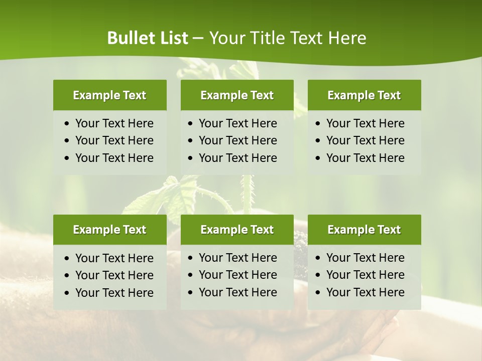 Spring Close Up Blur PowerPoint Template