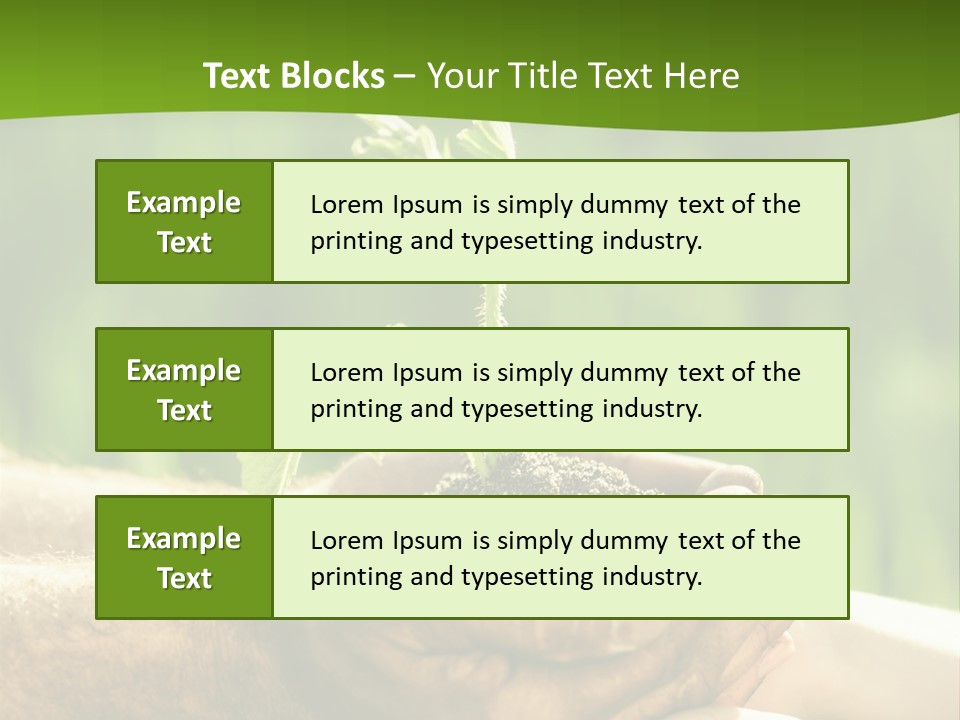 Spring Close Up Blur PowerPoint Template