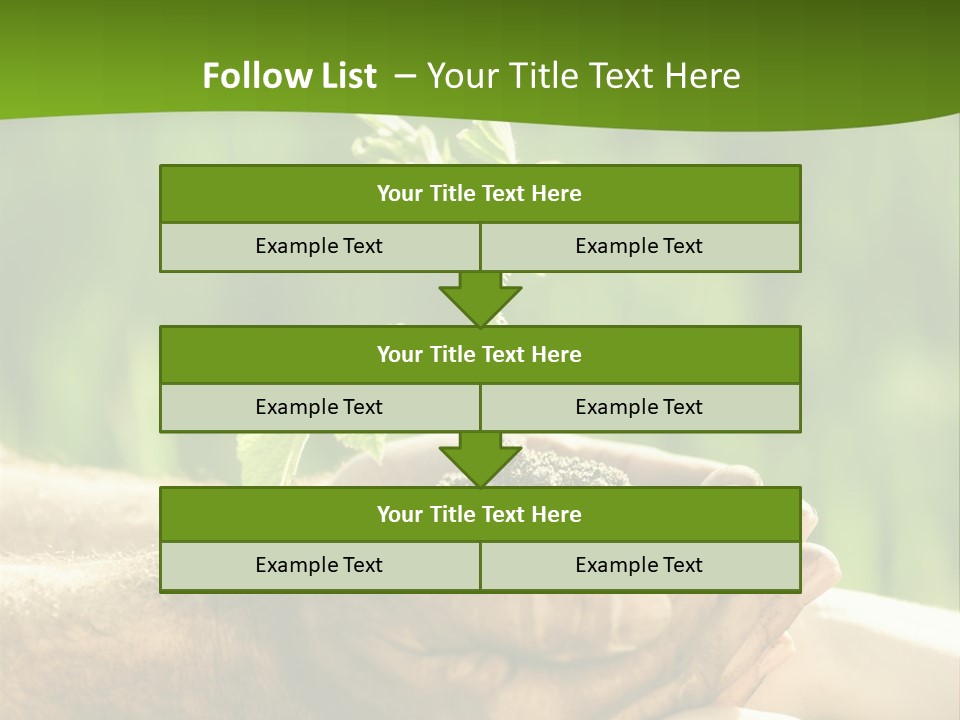 Spring Close Up Blur PowerPoint Template