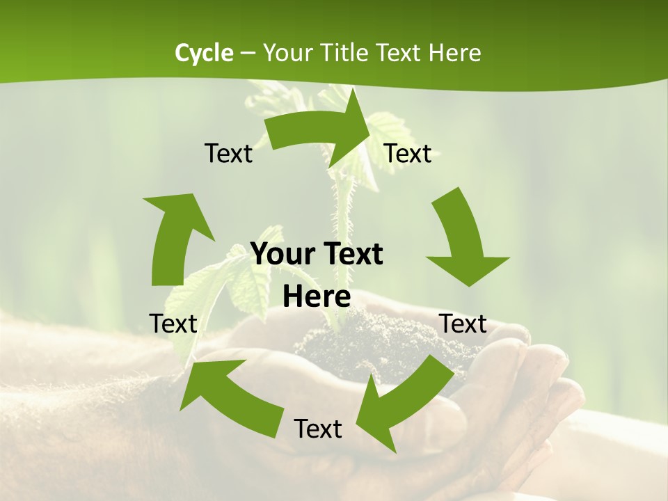 Spring Close Up Blur PowerPoint Template