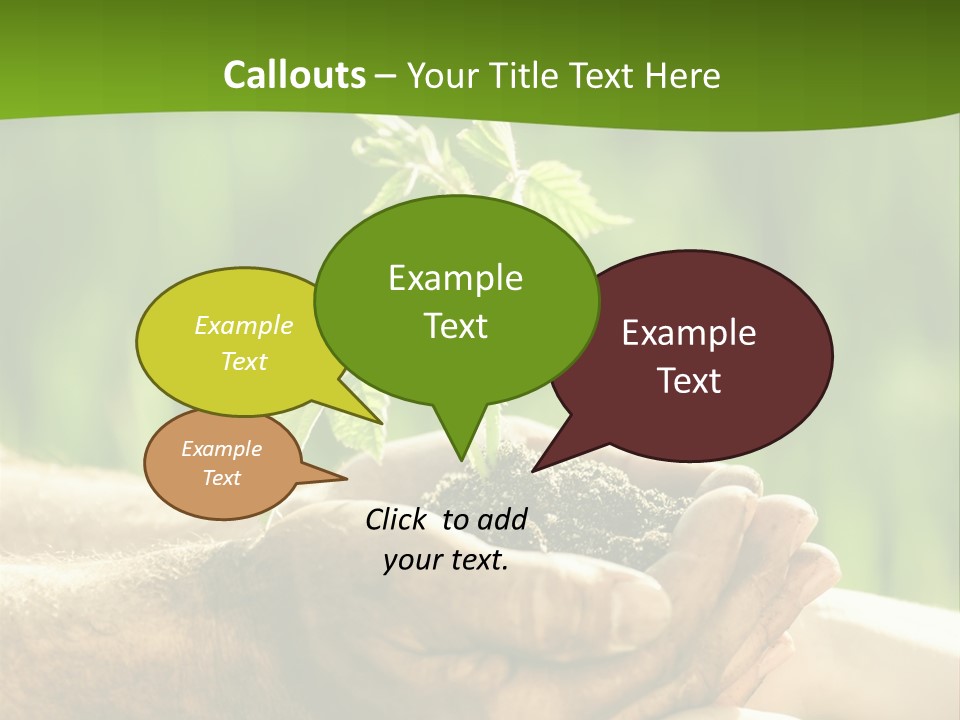 Spring Close Up Blur PowerPoint Template