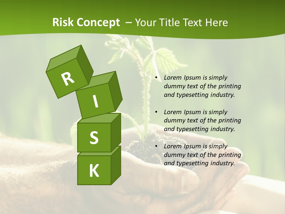 Spring Close Up Blur PowerPoint Template