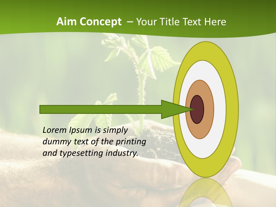 Spring Close Up Blur PowerPoint Template
