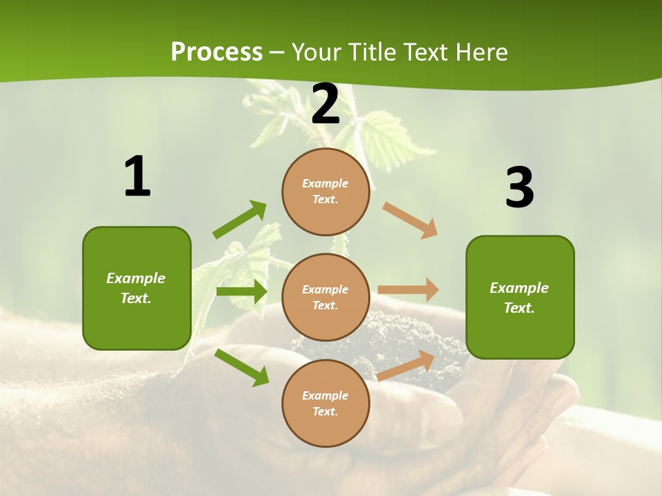 Spring Close Up Blur PowerPoint Template