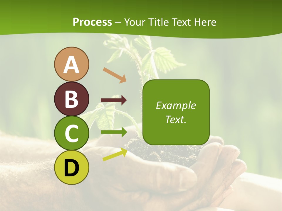 Spring Close Up Blur PowerPoint Template