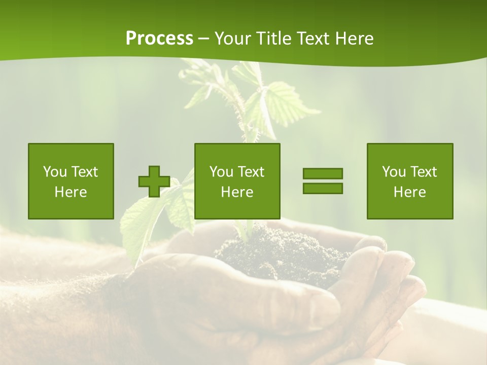 Spring Close Up Blur PowerPoint Template