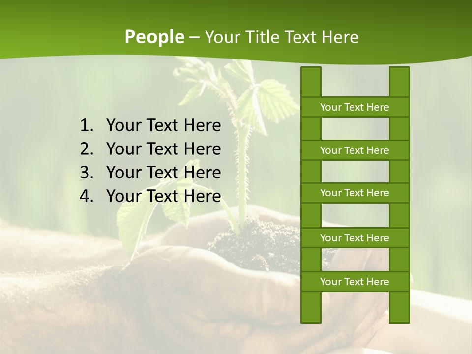 Spring Close Up Blur PowerPoint Template