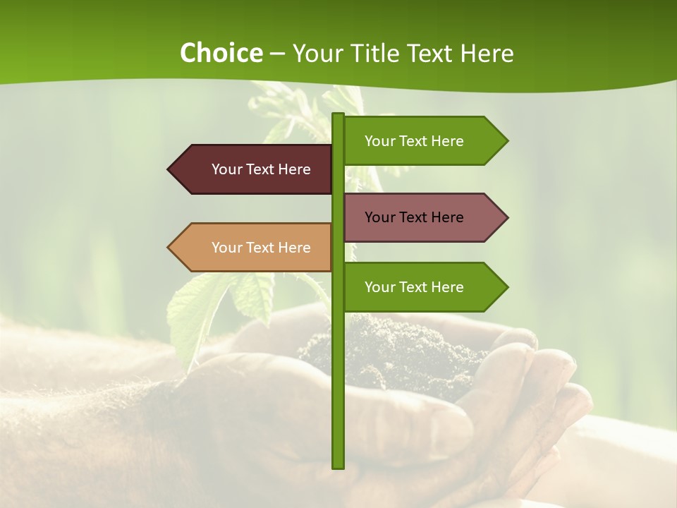 Spring Close Up Blur PowerPoint Template