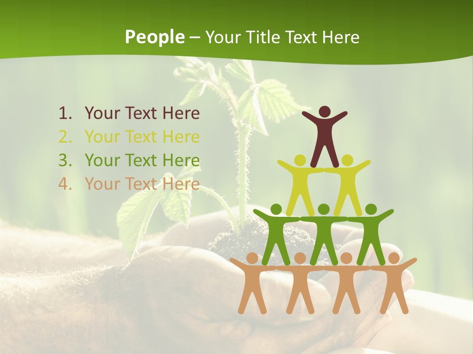 Spring Close Up Blur PowerPoint Template