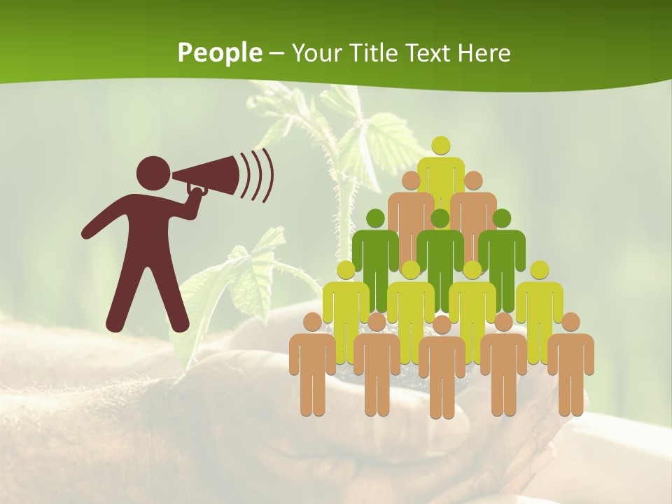 Spring Close Up Blur PowerPoint Template