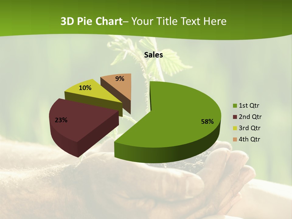 Spring Close Up Blur PowerPoint Template