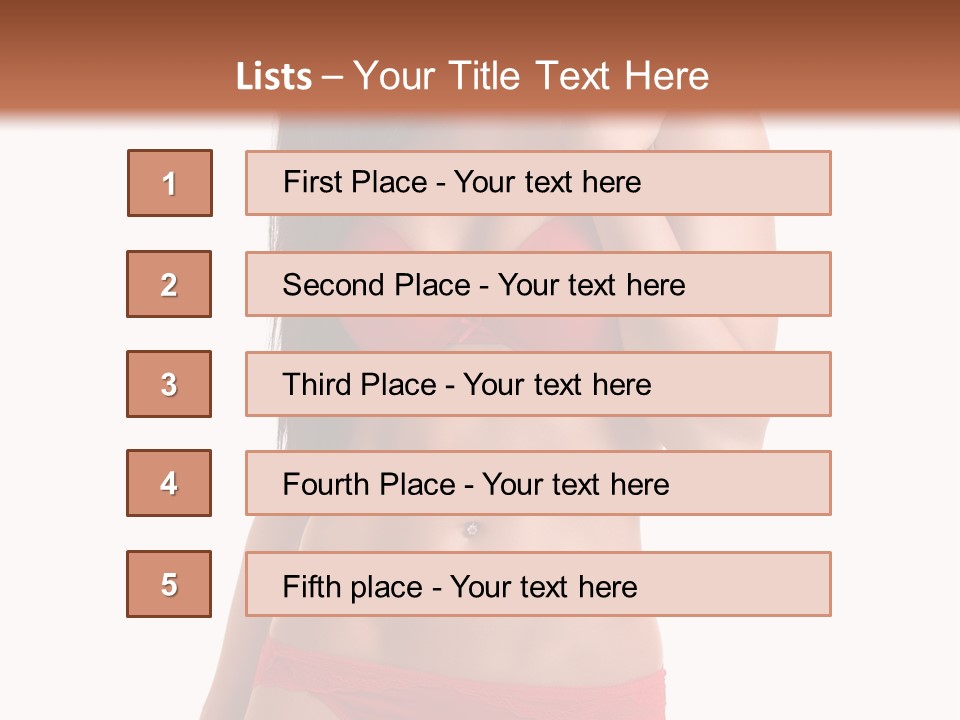 Figure Skinny Red PowerPoint Template