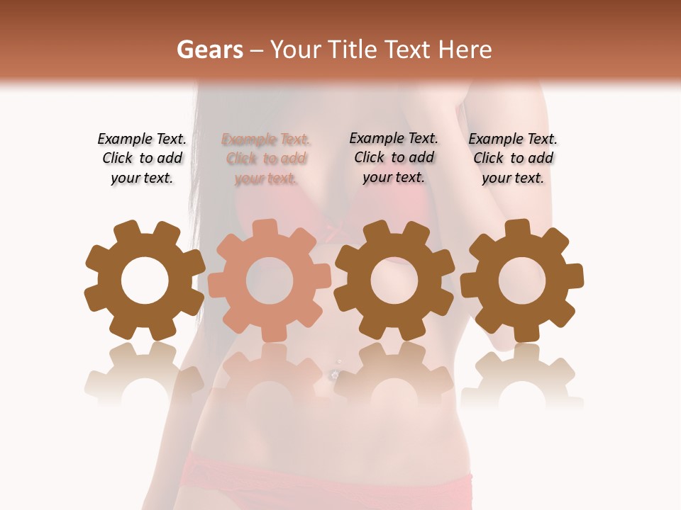 Figure Skinny Red PowerPoint Template