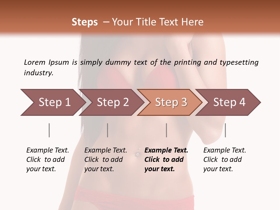 Figure Skinny Red PowerPoint Template