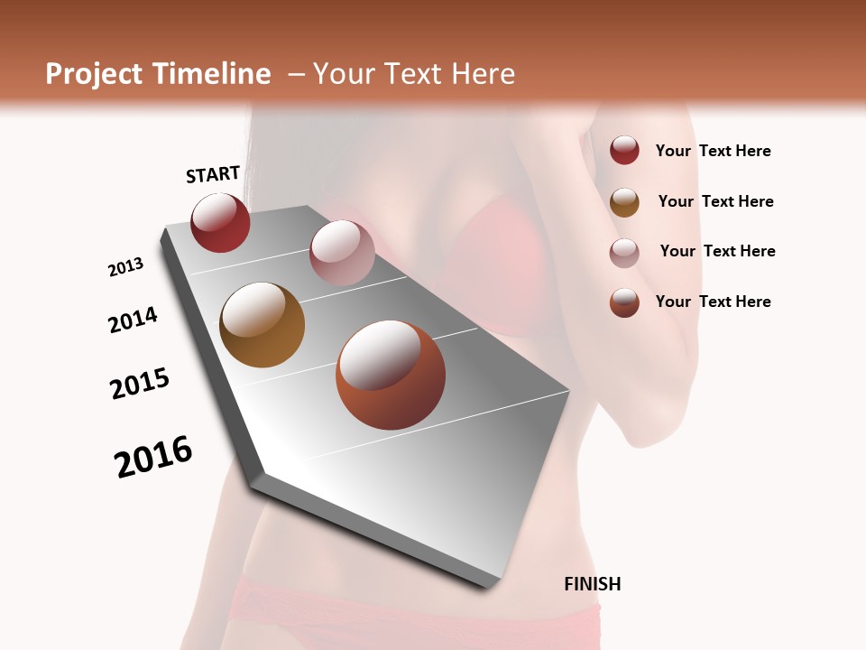 Figure Skinny Red PowerPoint Template