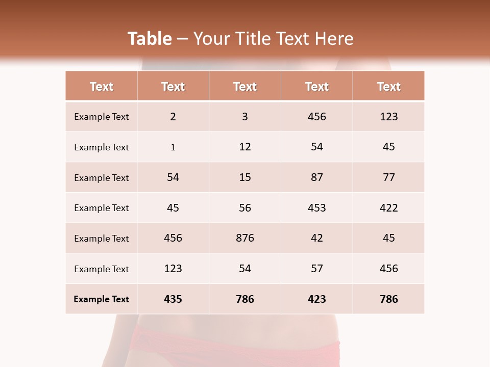 Figure Skinny Red PowerPoint Template