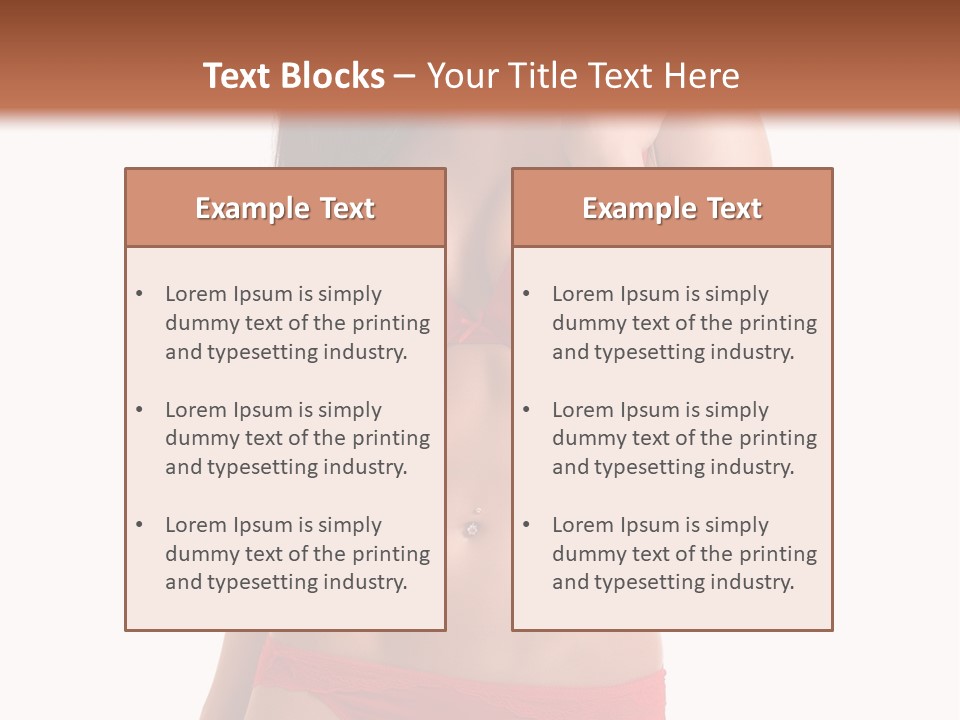 Figure Skinny Red PowerPoint Template