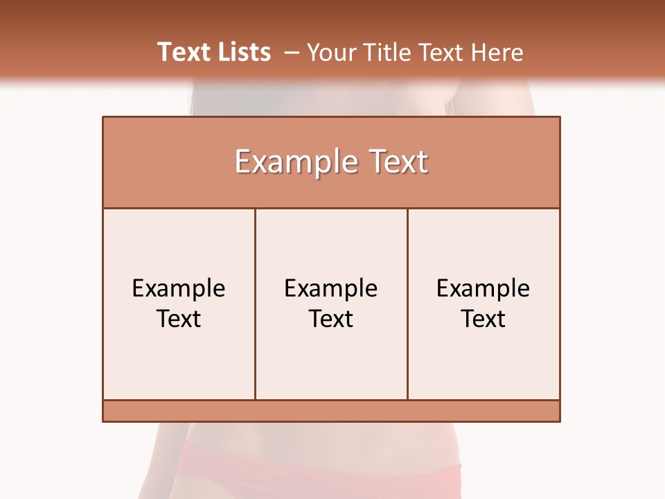 Figure Skinny Red PowerPoint Template