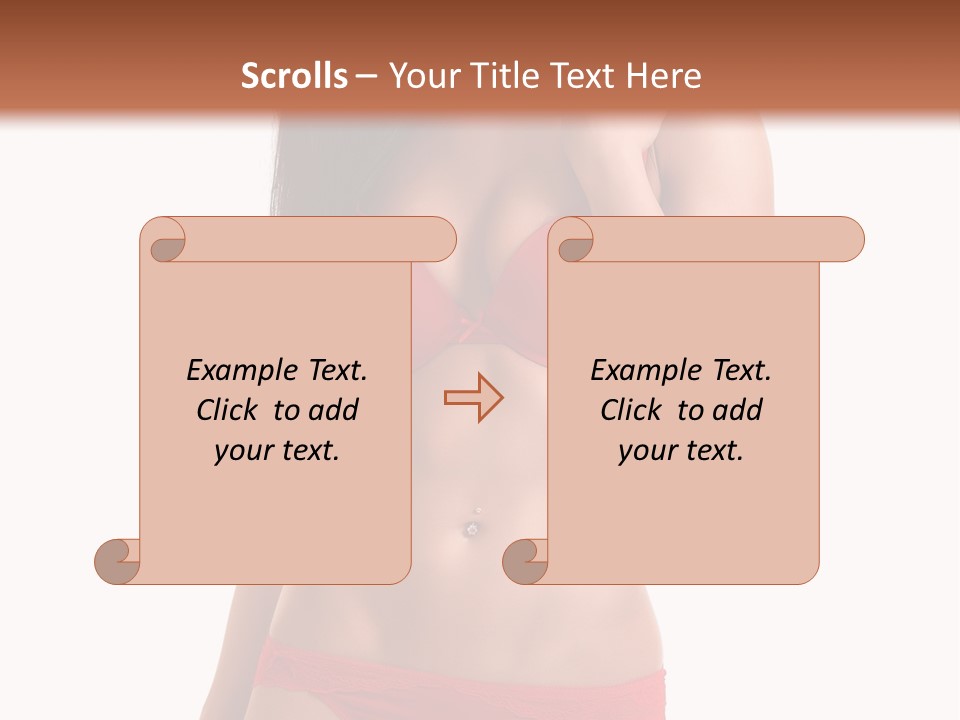 Figure Skinny Red PowerPoint Template