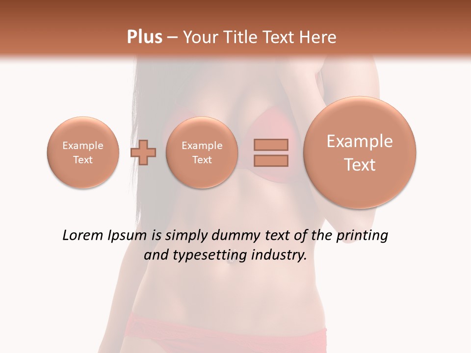 Figure Skinny Red PowerPoint Template