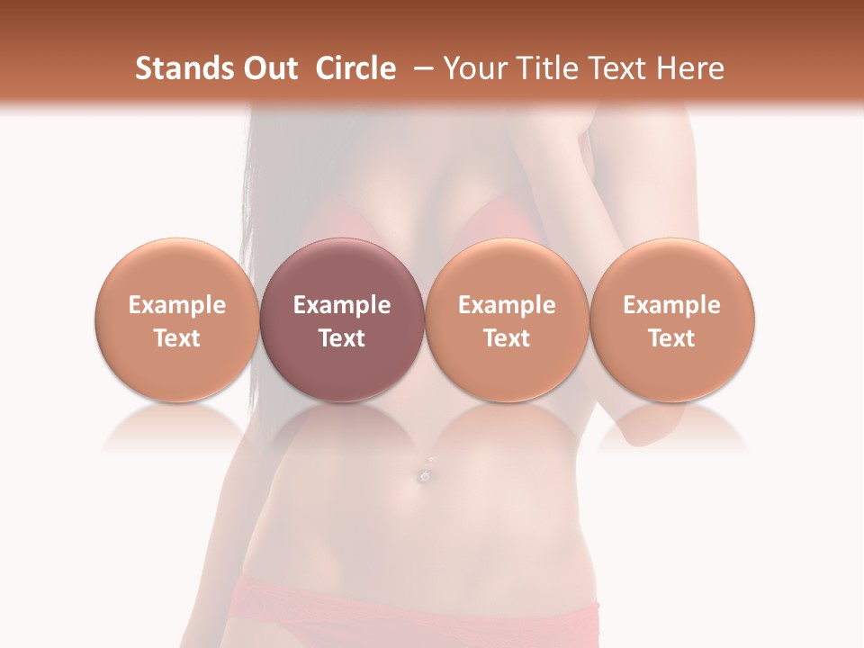 Figure Skinny Red PowerPoint Template