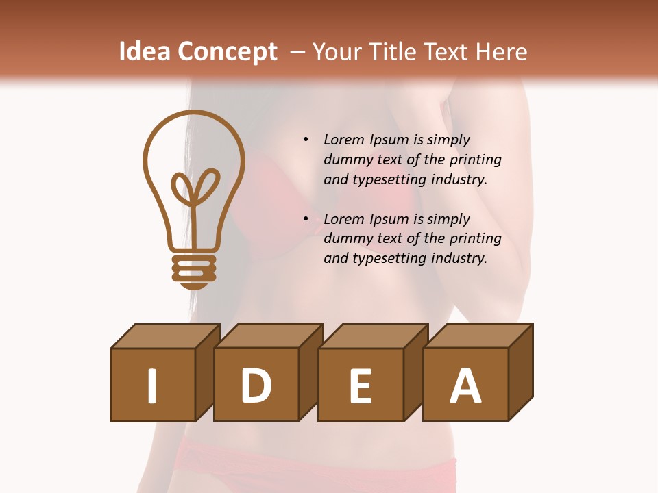 Figure Skinny Red PowerPoint Template