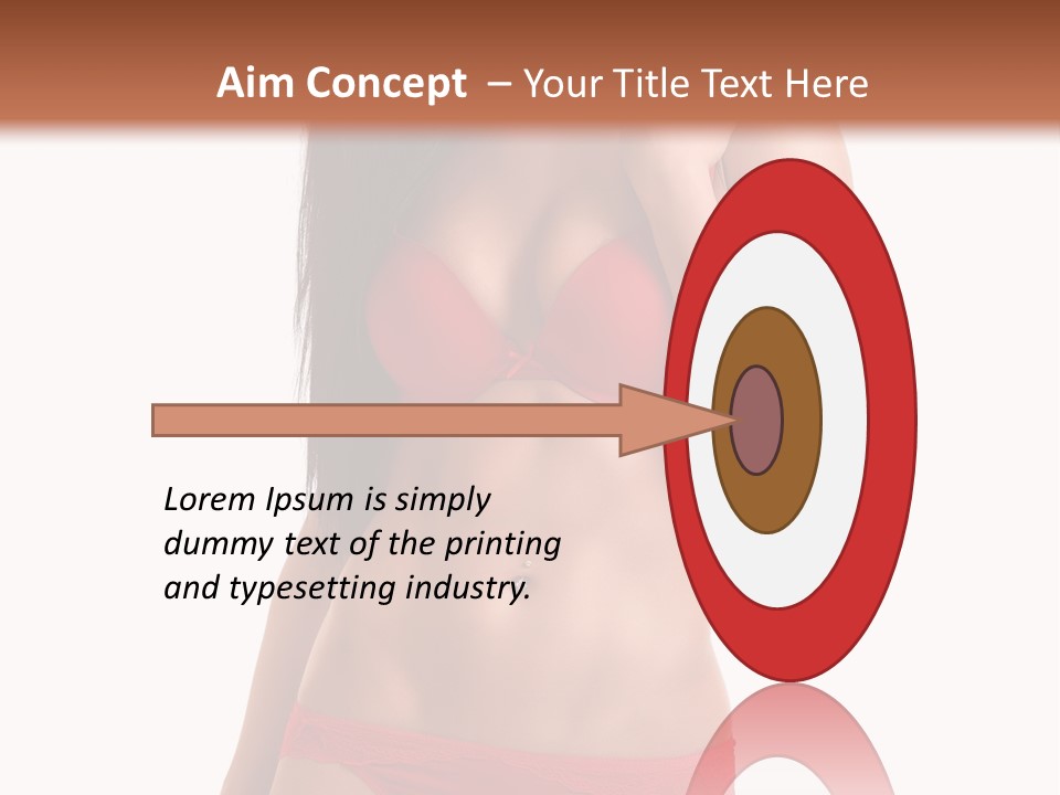 Figure Skinny Red PowerPoint Template