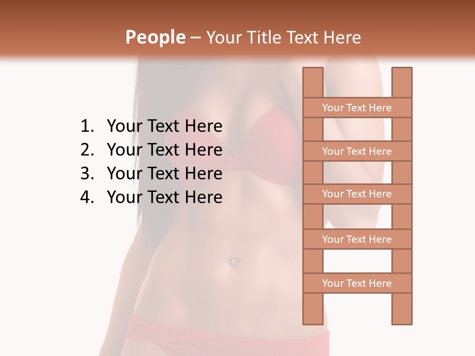 Figure Skinny Red PowerPoint Template