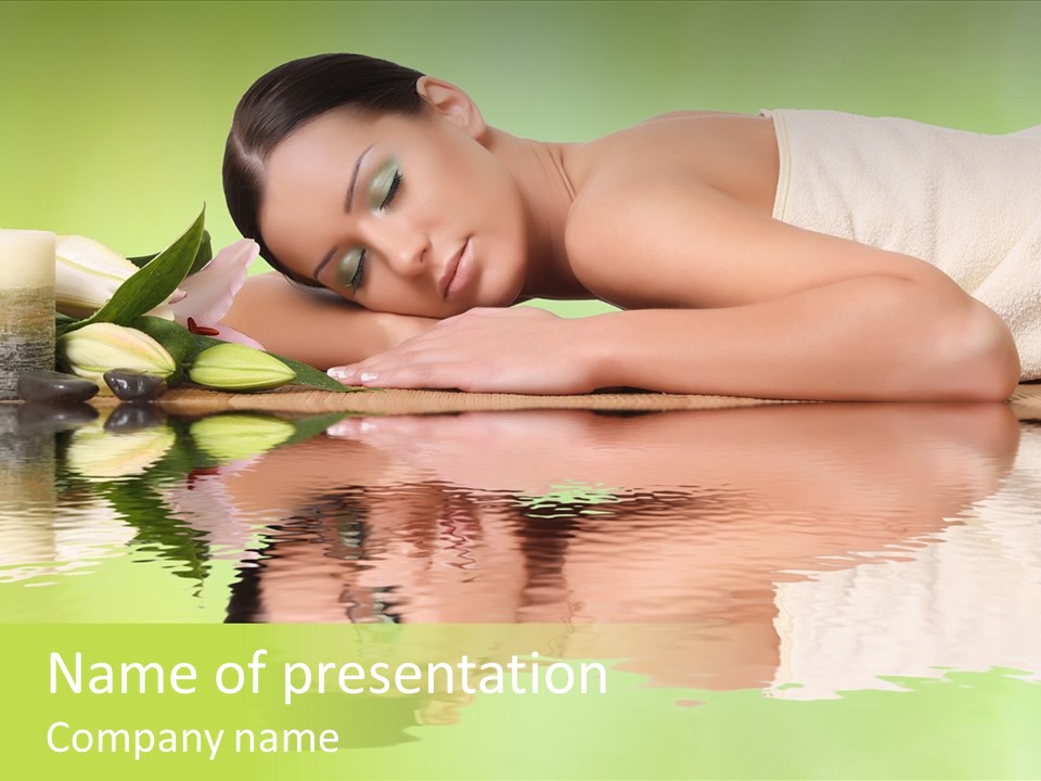 Portrait Relax Treatment PowerPoint Template