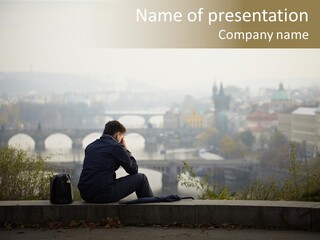 Solitude Bridge Sullen PowerPoint Template