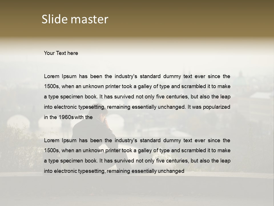 Solitude Bridge Sullen PowerPoint Template