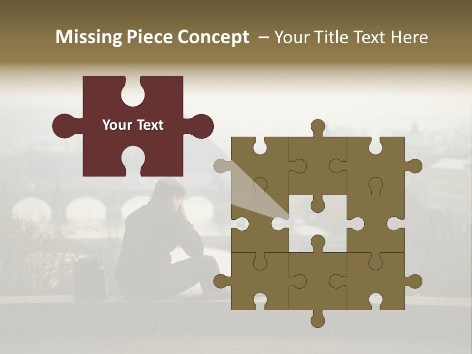 Solitude Bridge Sullen PowerPoint Template