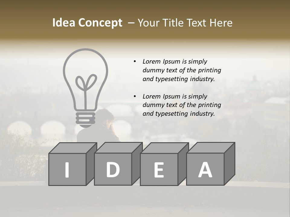 Solitude Bridge Sullen PowerPoint Template