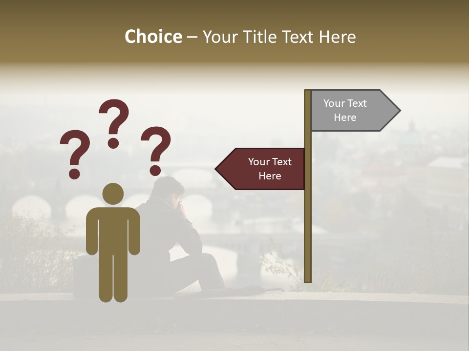 Solitude Bridge Sullen PowerPoint Template