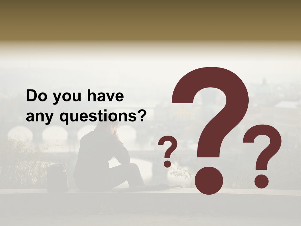 Solitude Bridge Sullen PowerPoint Template