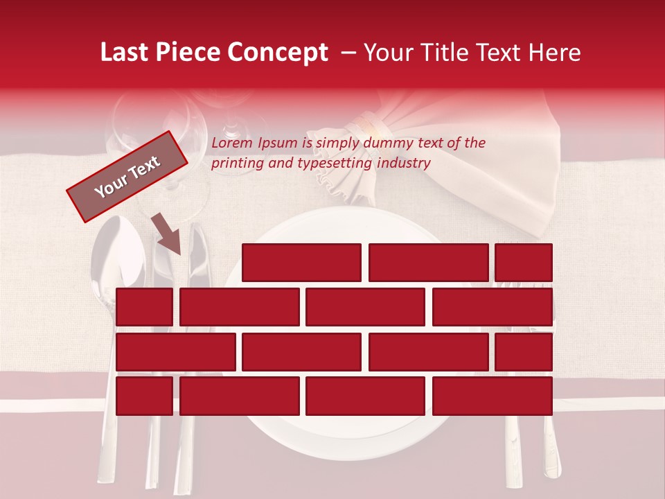 Bright Food Plate PowerPoint Template