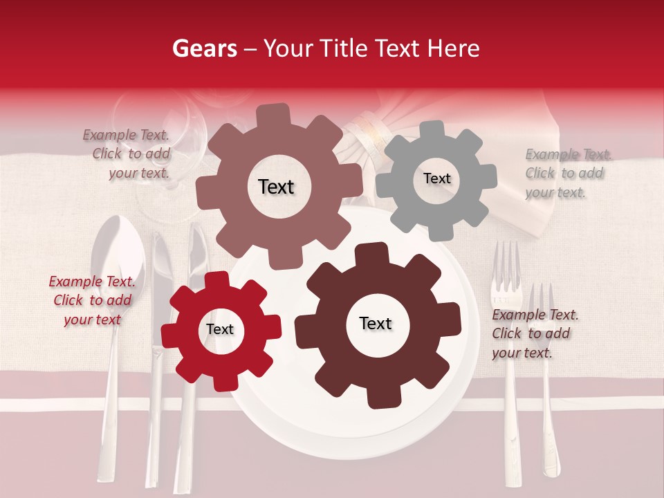 Bright Food Plate PowerPoint Template