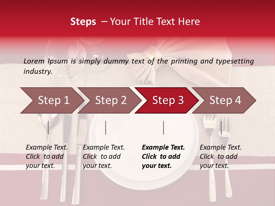 Bright Food Plate PowerPoint Template