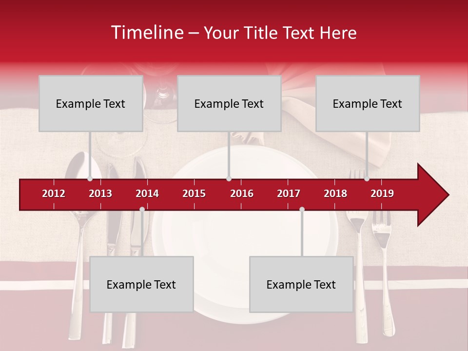 Bright Food Plate PowerPoint Template