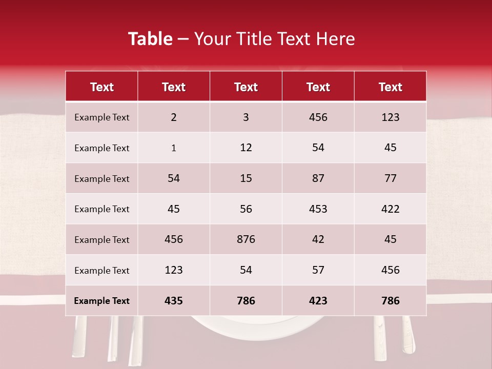 Bright Food Plate PowerPoint Template