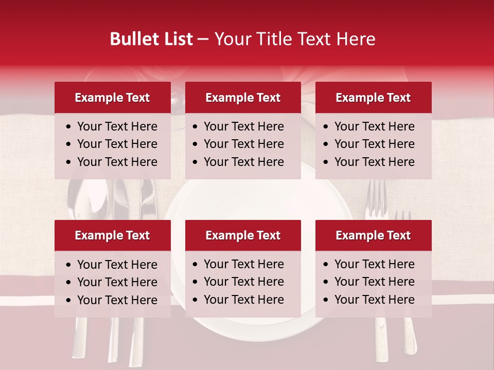 Bright Food Plate PowerPoint Template