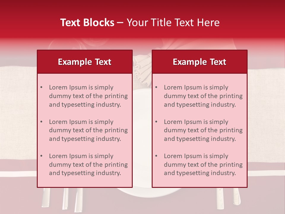 Bright Food Plate PowerPoint Template