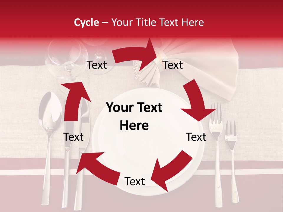 Bright Food Plate PowerPoint Template