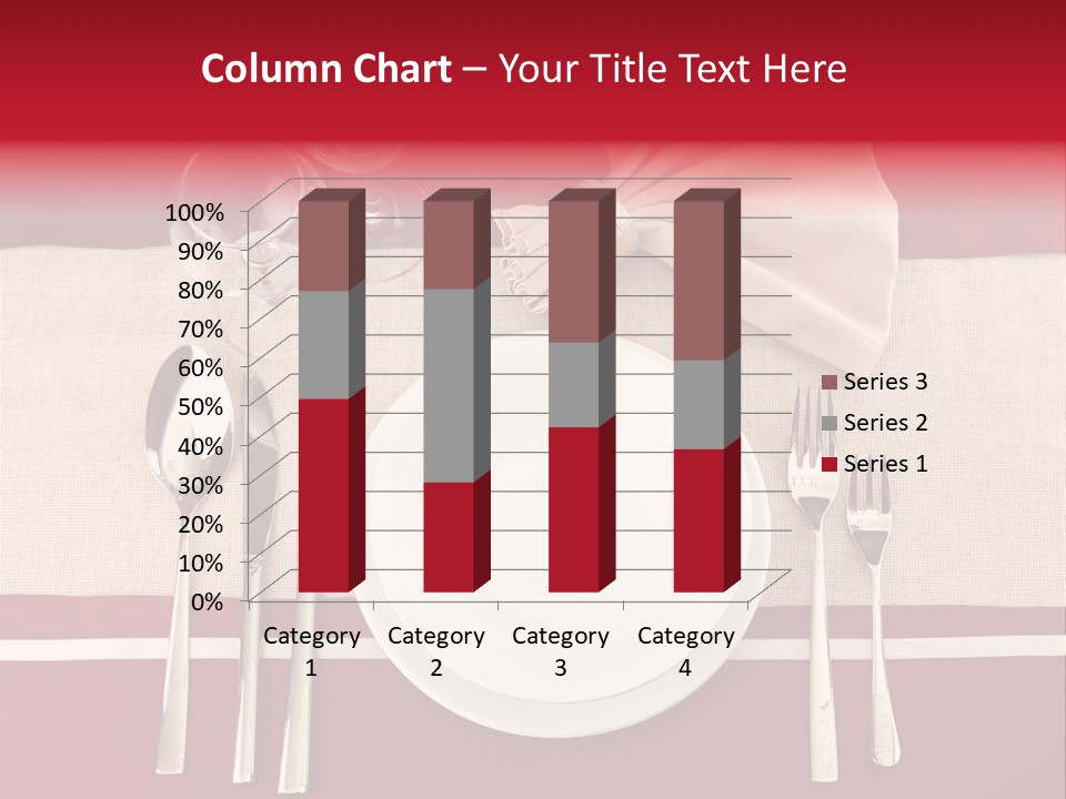 Bright Food Plate PowerPoint Template