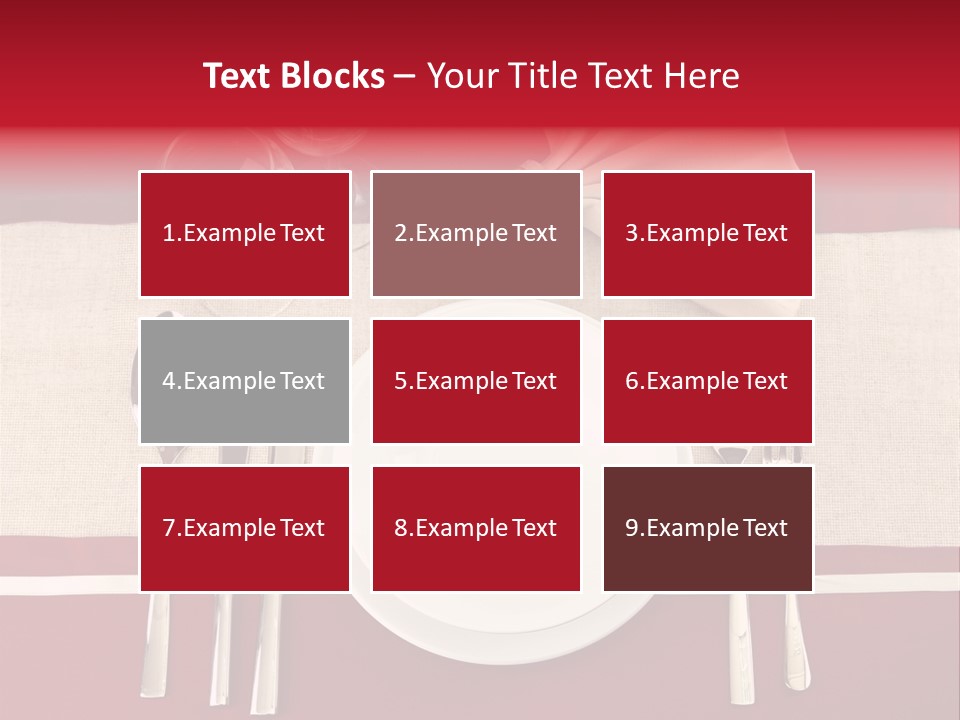 Bright Food Plate PowerPoint Template