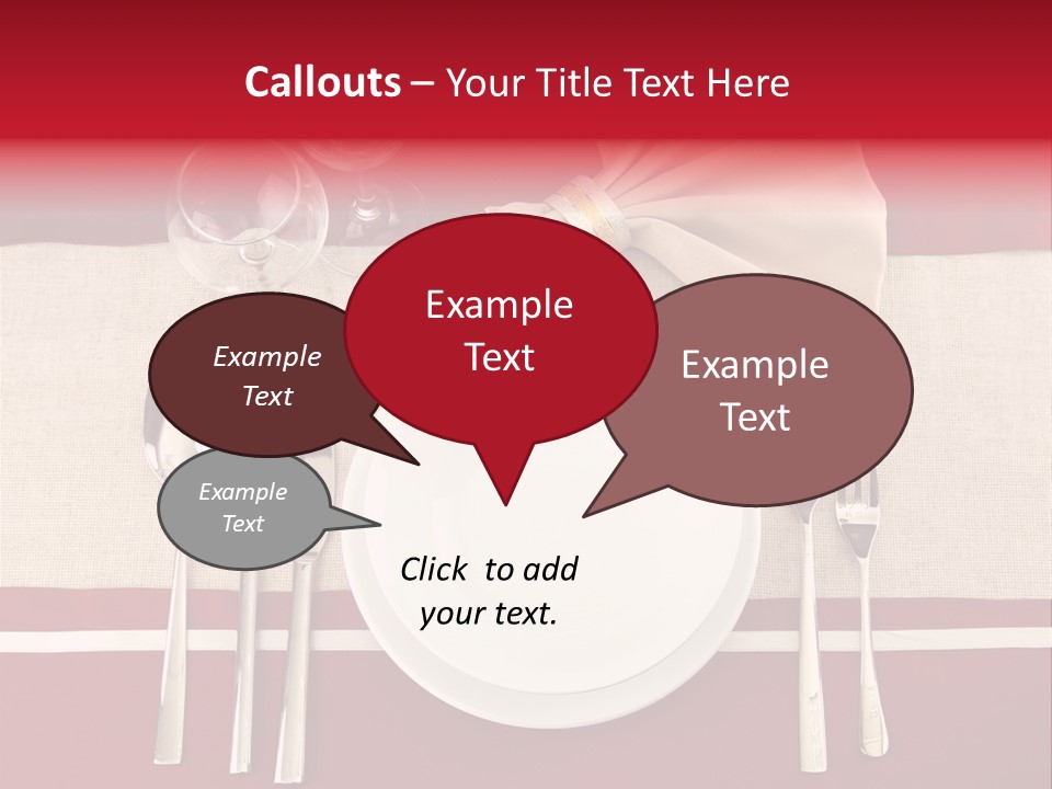 Bright Food Plate PowerPoint Template